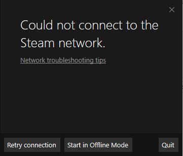 can t connect to steam